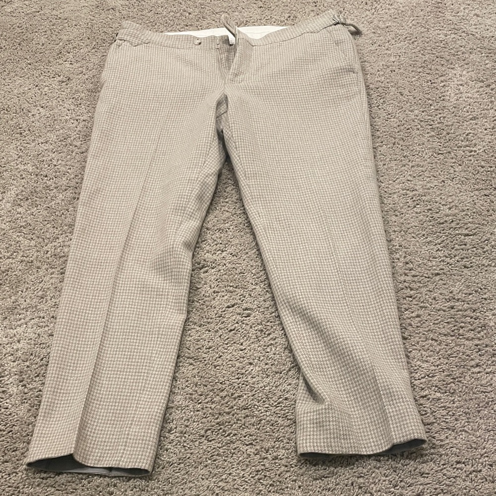 Suitsupply Light Gray Checkered Chinos
